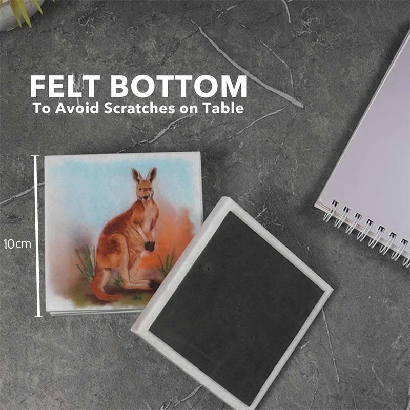 Australian Wild Life Printed Coasters - Set of 4