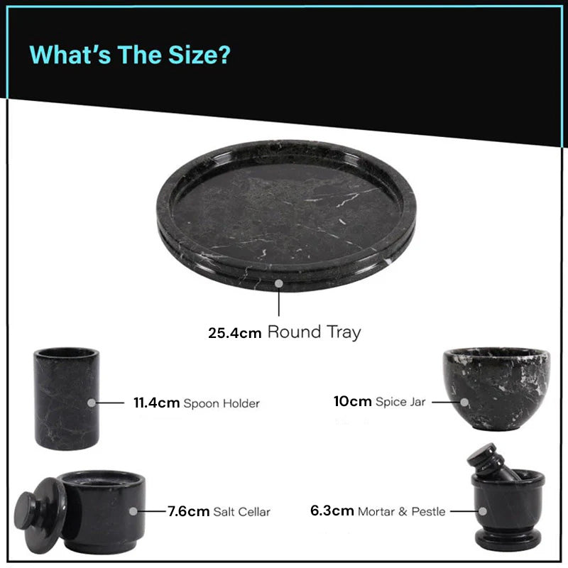 Round Tray with Accessories