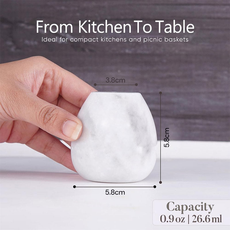 Salt and Pepper Egg Shape Set of 2