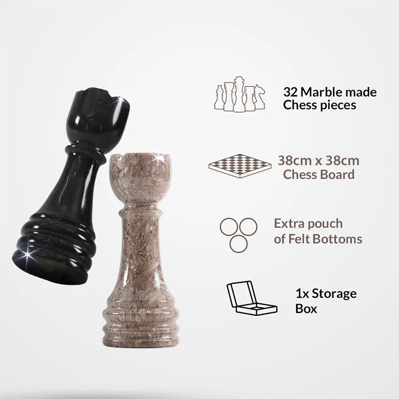 Chess board, chess set, marble chess set