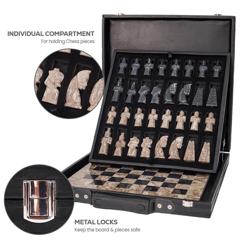Chess board, chess set, marble chess set