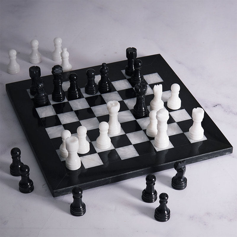 Chess board, chess set, marble chess set