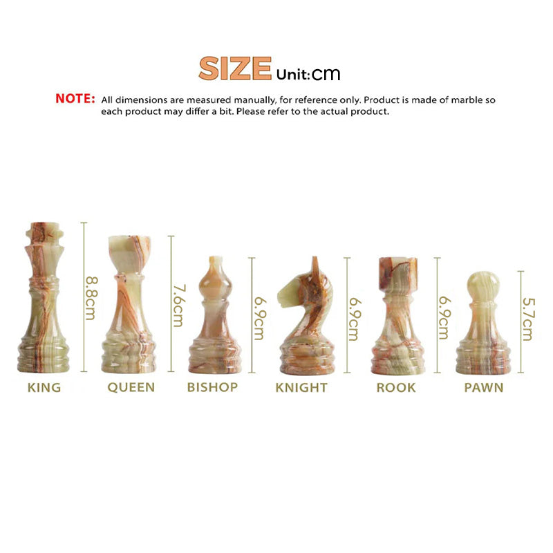 Chess Figures - White & Green