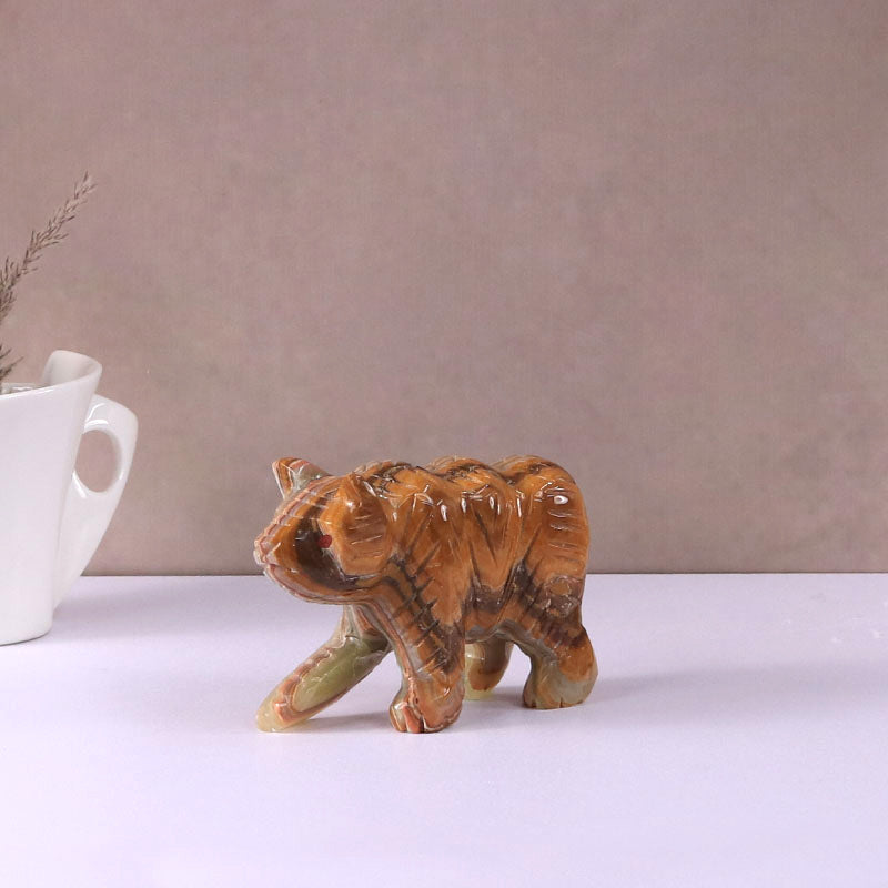 marble animal sculptures , bear statue
