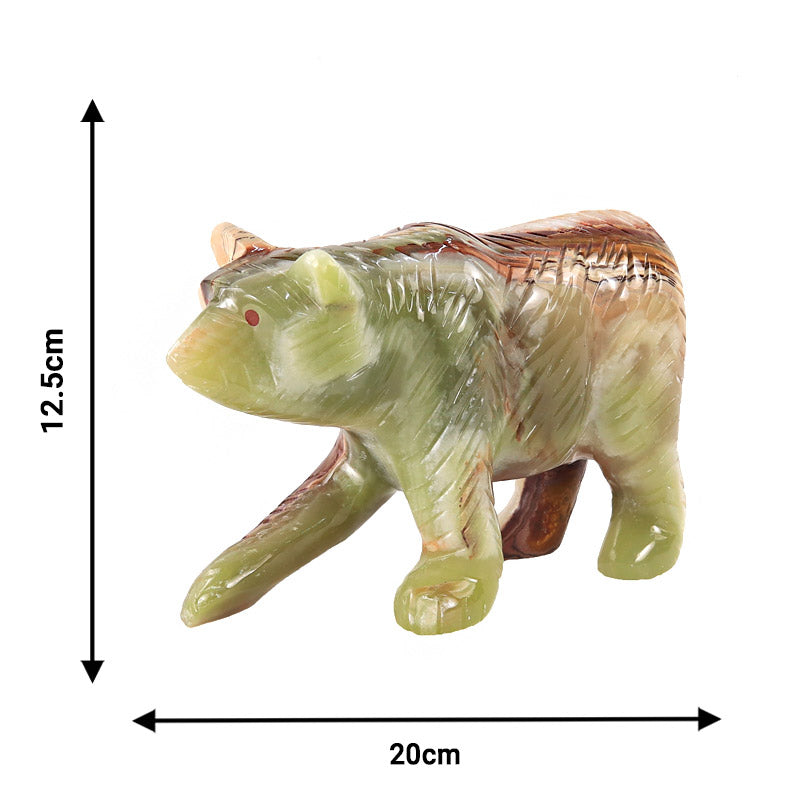 marble animal sculptures , bear statue