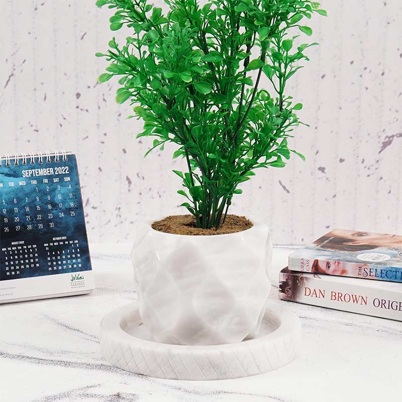 planter, indoor planter, marble planter, home decor
