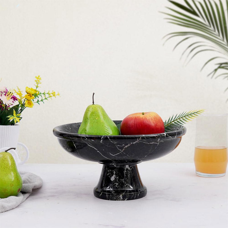 serving bowl , marble fruit bowl , decorative bowl