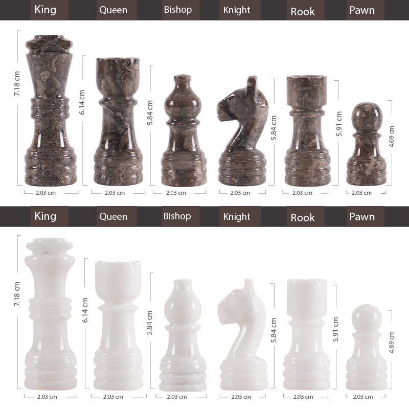 38 cm Round Chess Set With Standard Storage Box