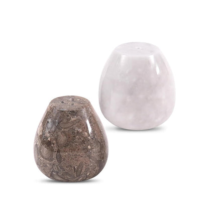 Salt and Pepper Egg Shape Set of 2