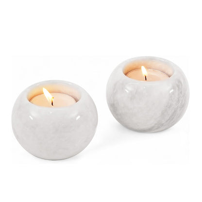 Tealight Candle Holder - Set of 2 (White)