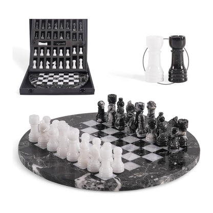 30 cm Round Chess Set With Standard Storage Box