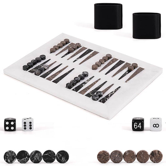 BACKGAMMON - Zebra Black & Oceanic