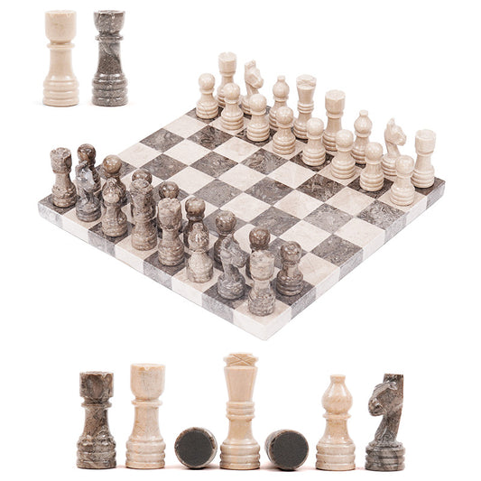 30cm Borderless Chess Set - Oceanic & Verona
