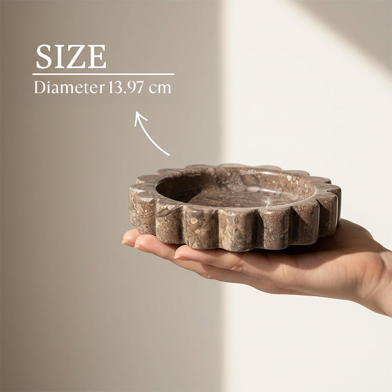 Round Jewellery Tray - Cloud Design