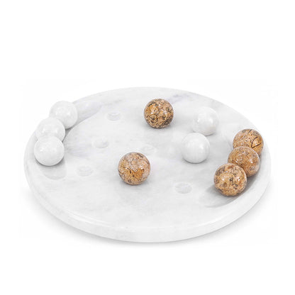 25cm Tic Tac Toe - White & Coral