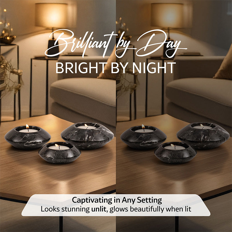 Contour Tealight Candle Holder - Set of 3