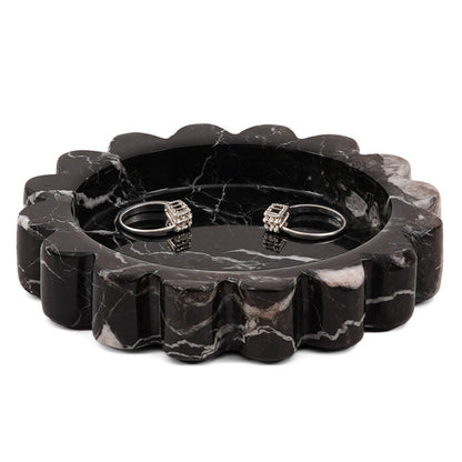 Round Jewellery Tray - Cloud Design