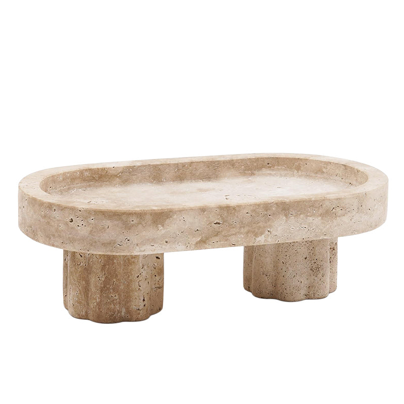 Pedestal Oval Tray