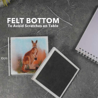 Australian Wild Life Printed Coasters - Set of 4