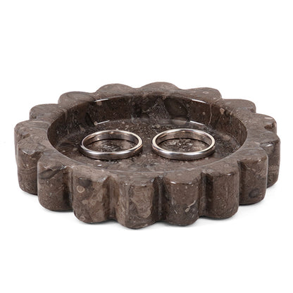Round Jewellery Tray - Cloud Design