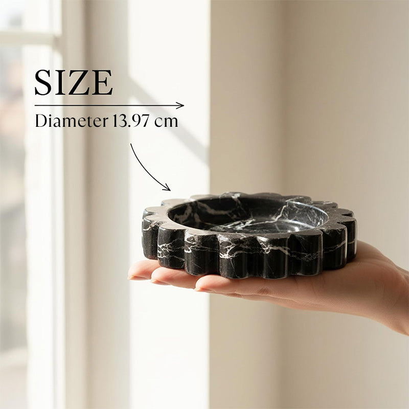 Round Jewellery Tray - Cloud Design