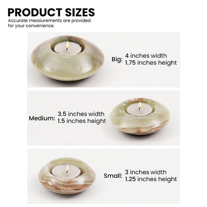 Contour Tealight Candle Holder - Set of 3