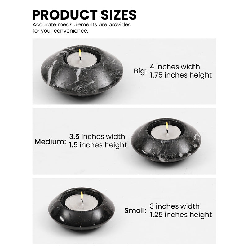 Contour Tealight Candle Holder - Set of 3