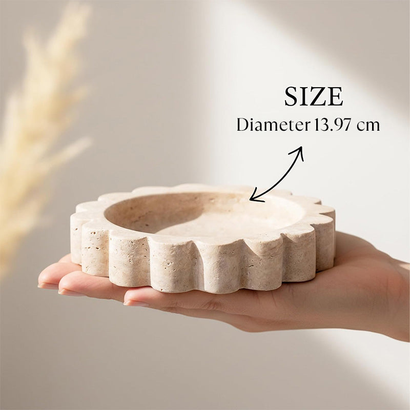 Round Jewellery Tray - Cloud Design