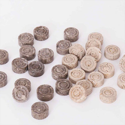 Checkers Figures - Oceanic and Travertine
