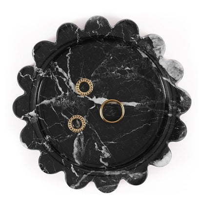 Round Jewellery Tray - Cloud Design