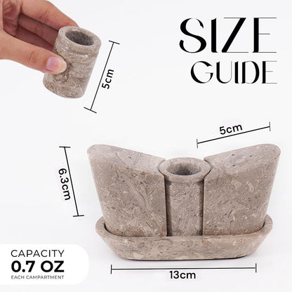 Salt and Pepper with Tray