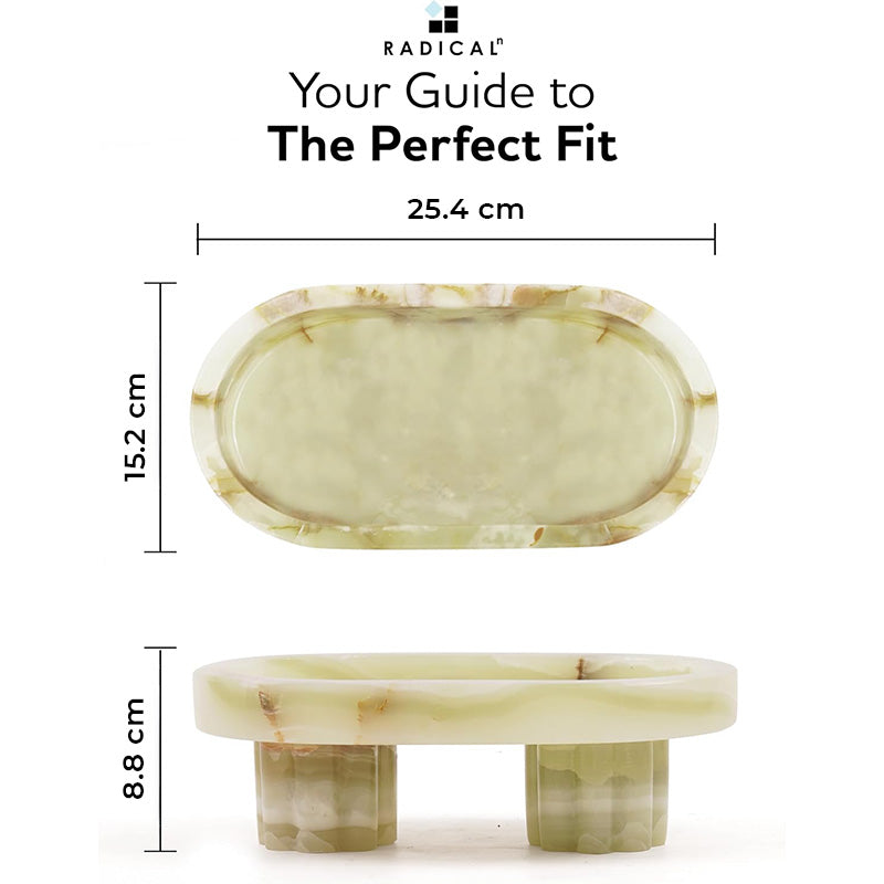 Pedestal Oval Tray