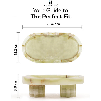Pedestal Oval Tray