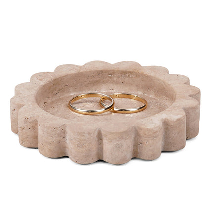 Round Jewellery Tray - Cloud Design