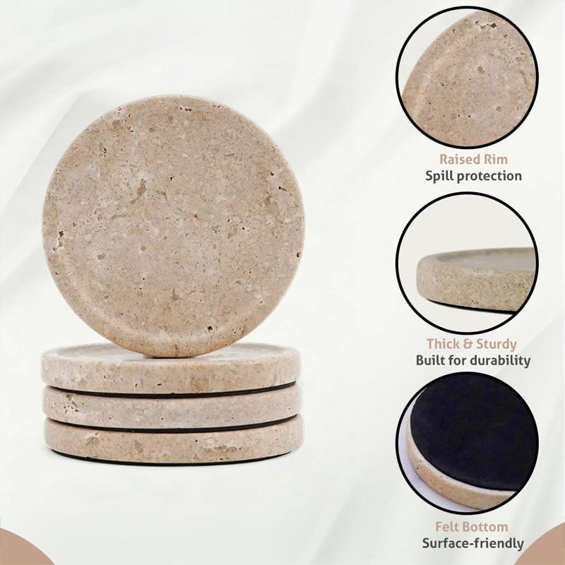 Coaster Plates - Depth Design - Set of 4