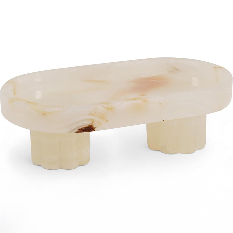 Pedestal Oval Tray