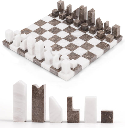 30cm Signature Chess Set - White & Oceanic