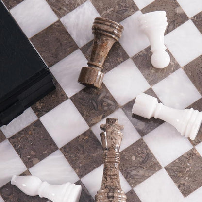  Chess board, chess set, marble chess set