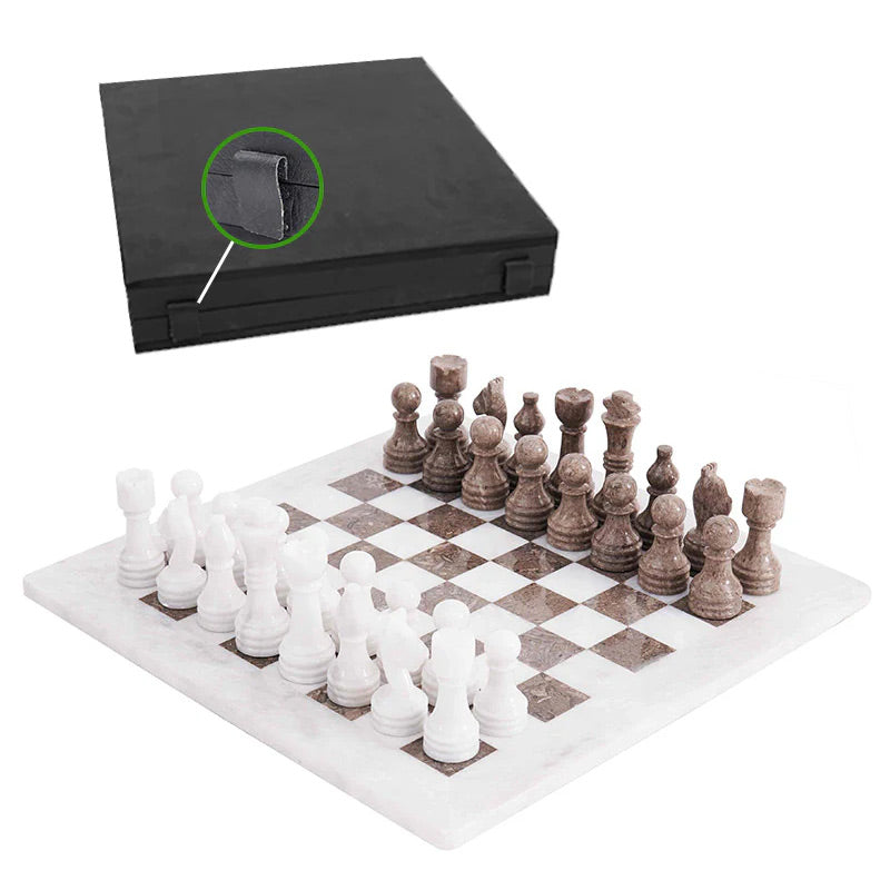  Chess board, chess set, marble chess set