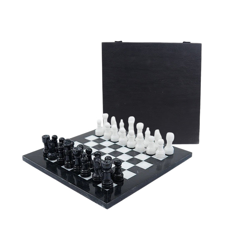  Chess board, chess set, marble chess set