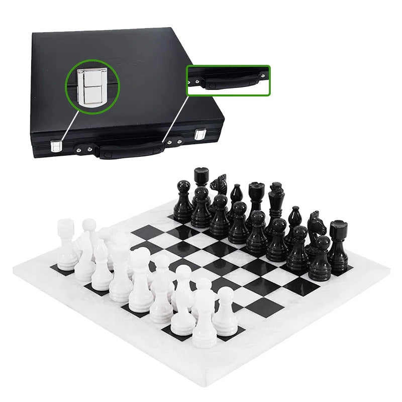  Chess board, chess set, marble chess set