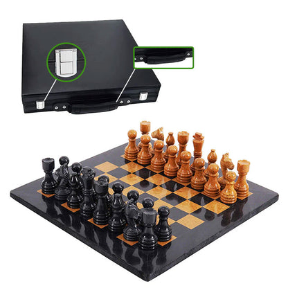  Chess board, chess set, marble chess set