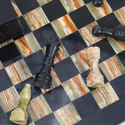  Chess board, chess set, marble chess set