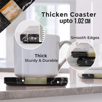 Checkers Coaster Plates - Set Of 4