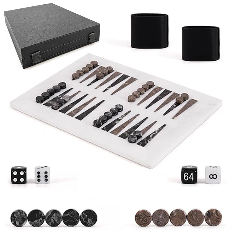 BACKGAMMON - Zebra Black & Oceanic
