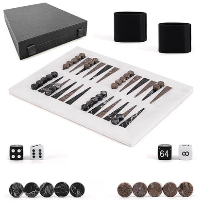 BACKGAMMON - Zebra Black & Oceanic