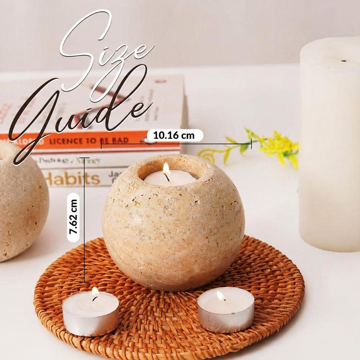 Tealight Candle Holder - Set of 2 (Big)