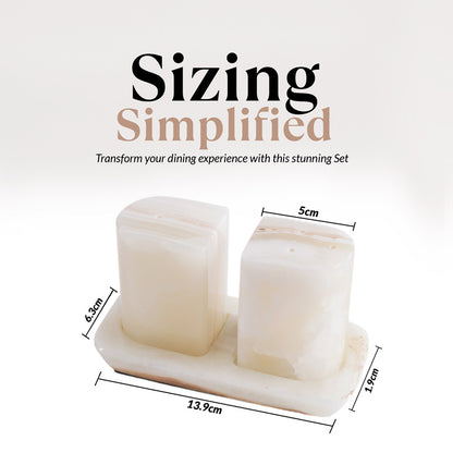 Salt and Pepper with tray
