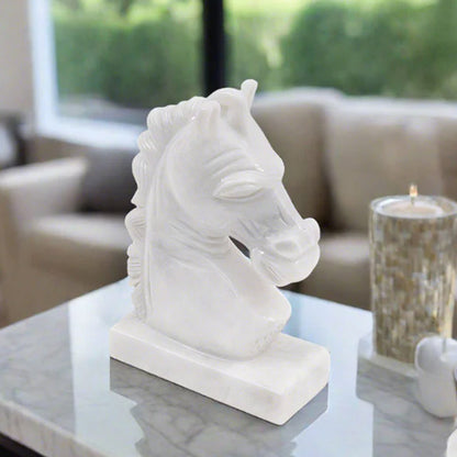 marble animal sculptures, horse statue