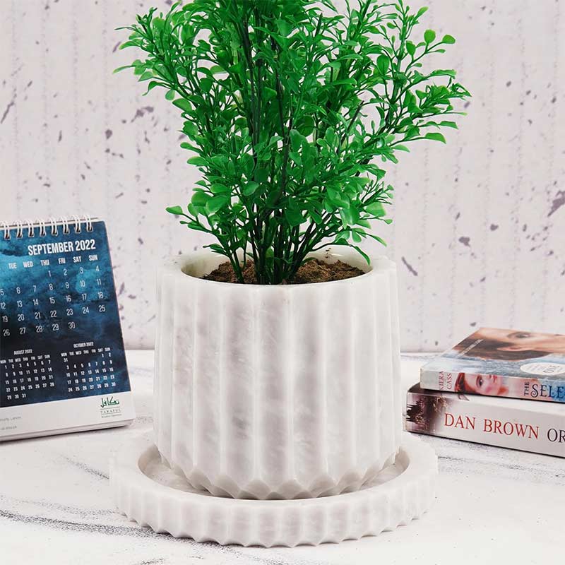 planter, indoor planter, marble planter, home decor